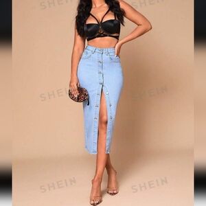 Womens jean skirt